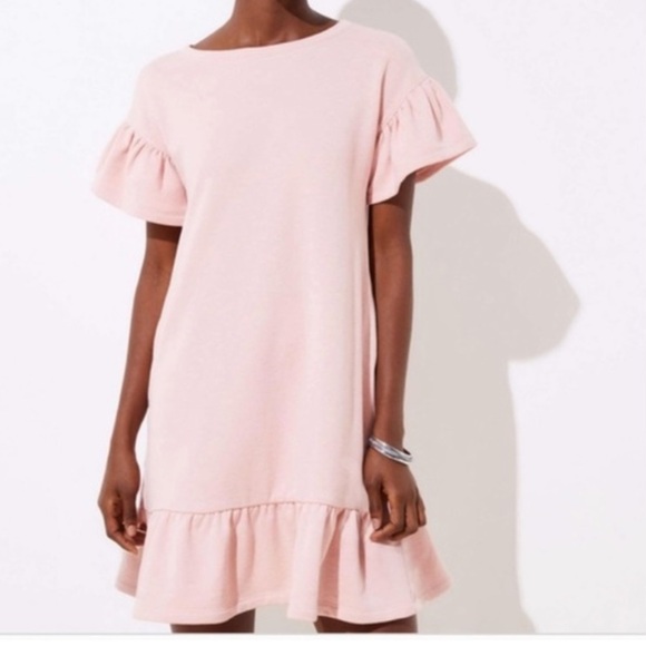 Emma & Michele ruffled sleeves and hem. Size large - Picture 4 of 6